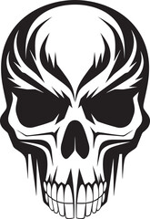 Enigmatic Echo Tattooed Vector Symbol Symbolic Shadows Abstract Skull Ink