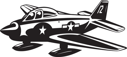 Thundering Valor Air Force Thunderbolt Emblem Warbird Warrior Thunderbolt Iconic Design