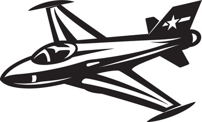 Sky Sentinel Thunderbolt Vector Emblem Lightning Strike Air Force Thunderbolt Graphic