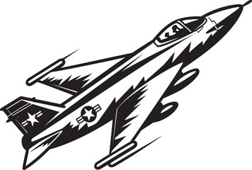 Thundering Valor Thunderbolt Emblematic Vector Icon Aero Aviator Air Force Thunderbolt Iconic Graphic Vector