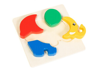 Elephant puzzle pieces for a toddler