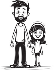 Fun filled Moments Happy Family Logo Joyful Journeys Cartoon Iconic Emblem