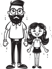 Daddys Sunshine Happy Family Emblem Sweet Smiles Cartoon Iconic Graphic