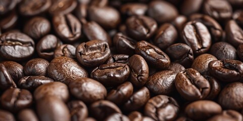 Fototapeta premium Coffee beans close-up