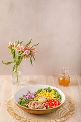 ensalada de atun, comida mexicana