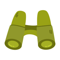 The icon of the binocular line. Outdoor recreation.