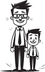 Joyous Connection Happy Family Vector Daddys Joyride Father Son Iconic Emblem