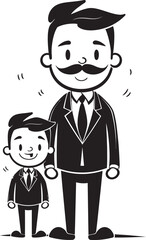 Blissful Bonding Happy Family Logo Family Fun Cartoon Iconic Design