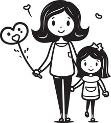 Loving Laughter Happy Family Design Family Fun Cartoon Emblematic Design