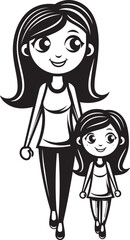 Loving Laughter Happy Family Vector Family Fun Adventures Cartoon Iconic Emblem