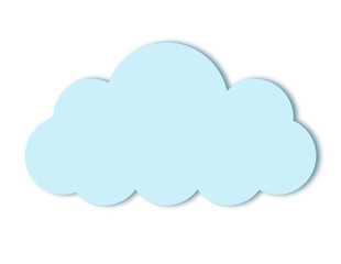 Fototapeta premium cloud icon on blue