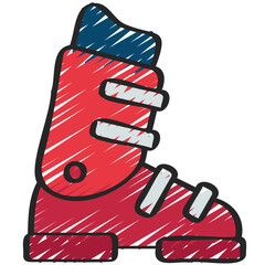 Snow Skit Boot Icon