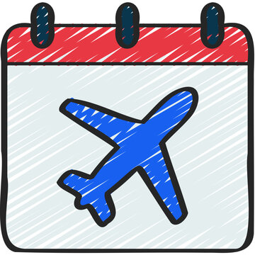 Aeroplane Date Icon