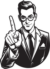 Dynamic Communication Cartoon Finger Iconic Design Expressive Expression Finger Sign Emblematic Graphic