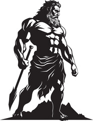 Herculean Legacy Iconic Vector Design Heroic Strength Hercules Emblematic Icon