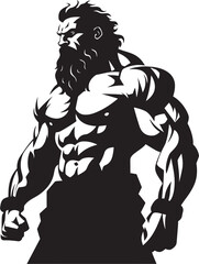 Ancient Might Iconic Vector Graphic Herculean Essence Emblematic Hercules Design
