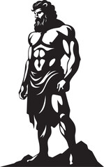 Legendary Icon Vector Logo Graphic Herculean Valor Iconic Emblematic Symbol