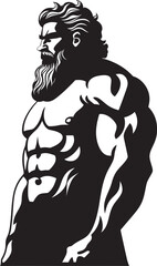 Ancient Powerhouse Emblematic Hercules Emblem Titan of Legend Vector Hercules Icon