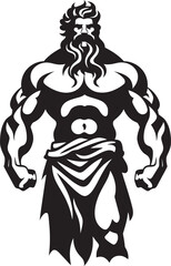 Legendary Icon Vector Logo Symbol Ancient Strength Hercules Emblematic Graphics