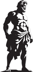 Heroic Legacy Iconic Vector Logo Ancient Legend Hercules Emblematic Symbol