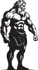 Legendary Warrior Hercules Symbolic Design Herculean Legacy Iconic Emblematic Symbol