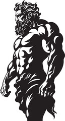 Legendary Champion Vector Logo Graphic Mythical Guardian Ancient Hercules Logo