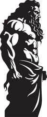 Mighty Hercules Vector Graphic Design Titan of Power Hercules Symbolic Design