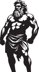 Herculean Legacy Ancient Hero Emblem Mighty Hercules Vector Graphic Design