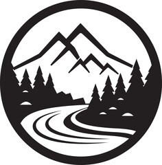 Earths Canvas Vector Minimal Graphic Eco Essence Minimalist Landscape Design