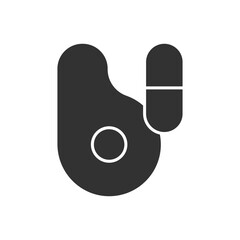 Fototapeta premium Vitamin Icon - Meat Icon