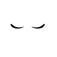 Eyelashes icon vector 