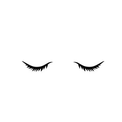 Eyelashes icon vector 