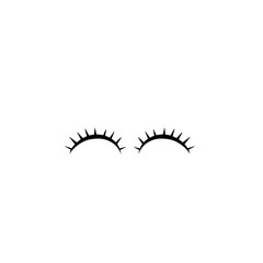 Eyelashes icon vector 