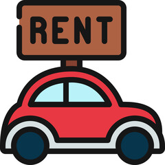 Rental Car Icon