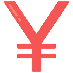 Obraz premium Yen Sign Icon