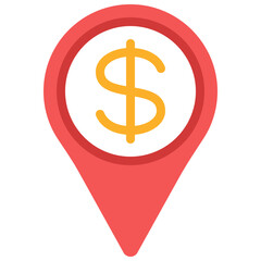 Financial Location Pin Icon