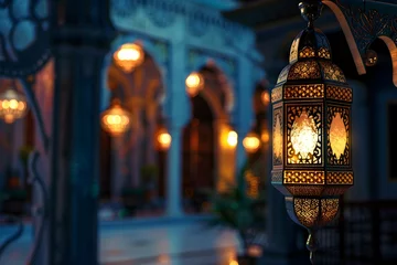 Deurstickers Ramadan Vibes , Lantern , dates © PixelStock