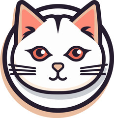 Opulent Feline Symbol Luxurious Cat Logo Vector Design