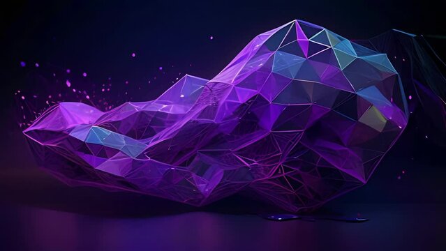 little moving purple futuristic background on the black background, concept wallpaper, background with copy space, mockup
