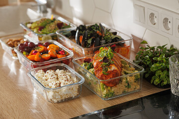 homemade food from the cook. cook at home