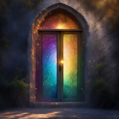 A magical beautiful mystical door