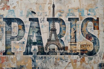 The splendor of Paris captured in a collage