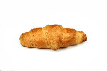 Fresh croissants isolated on white background