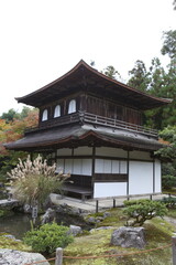 Ginkaku-ji also known as Temple of the Silver Pavilion in Kyoto city, Japan. High quality photo