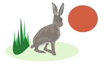 an illustration of a hare - 755167092