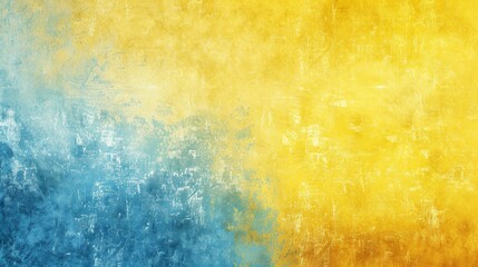 A sunny yellow and blue textured background, symbolizing happiness and peace. - obrazy, fototapety, plakaty