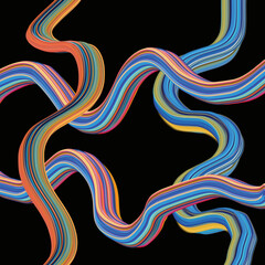 Vivid Waves Captured Artistically: Revel in Nature's Beauty Through Vibrant Colors  -  04