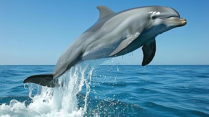Fototapeta premium Dolphin Jumping Out of the Water