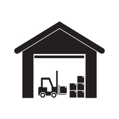 warehouse icon vector illustration design template