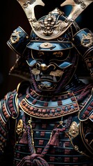 Fototapeta na wymiar Elegant Display of a Traditional Japanese Samurai Armor